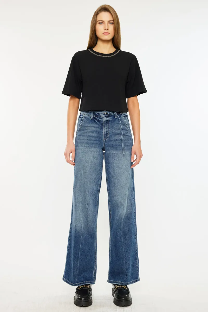 Leah Ultra High Rise Wide Leg Jeans