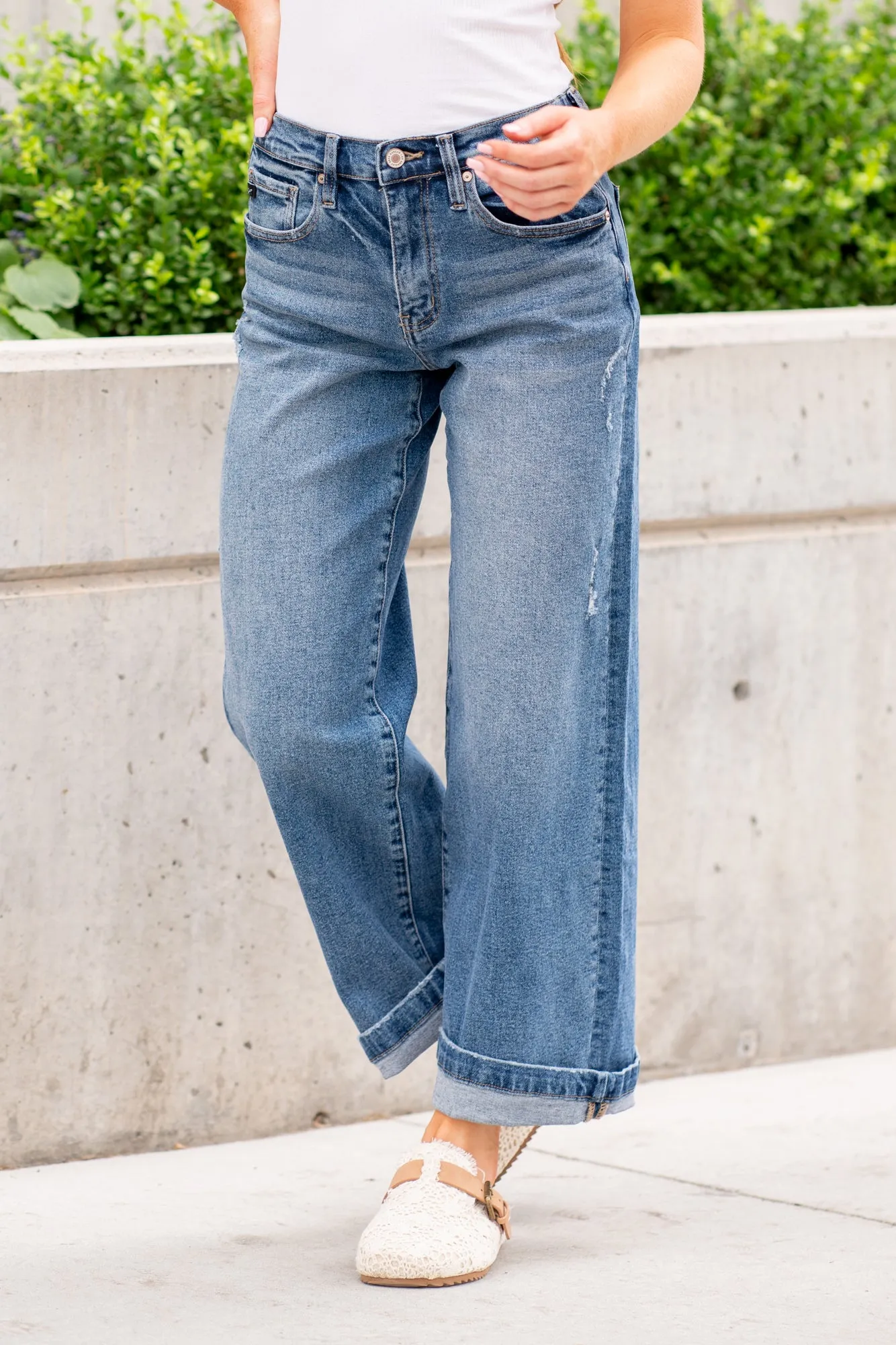 Lianne High Rise Cropped Wide Leg