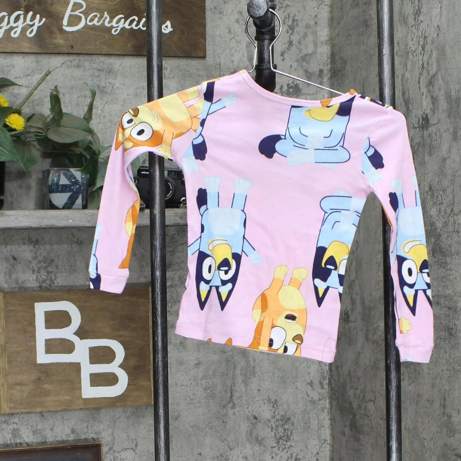 Licensed Character Girls Bluey Long Sleeve Pajama Top QF071GLLKL Pink 6