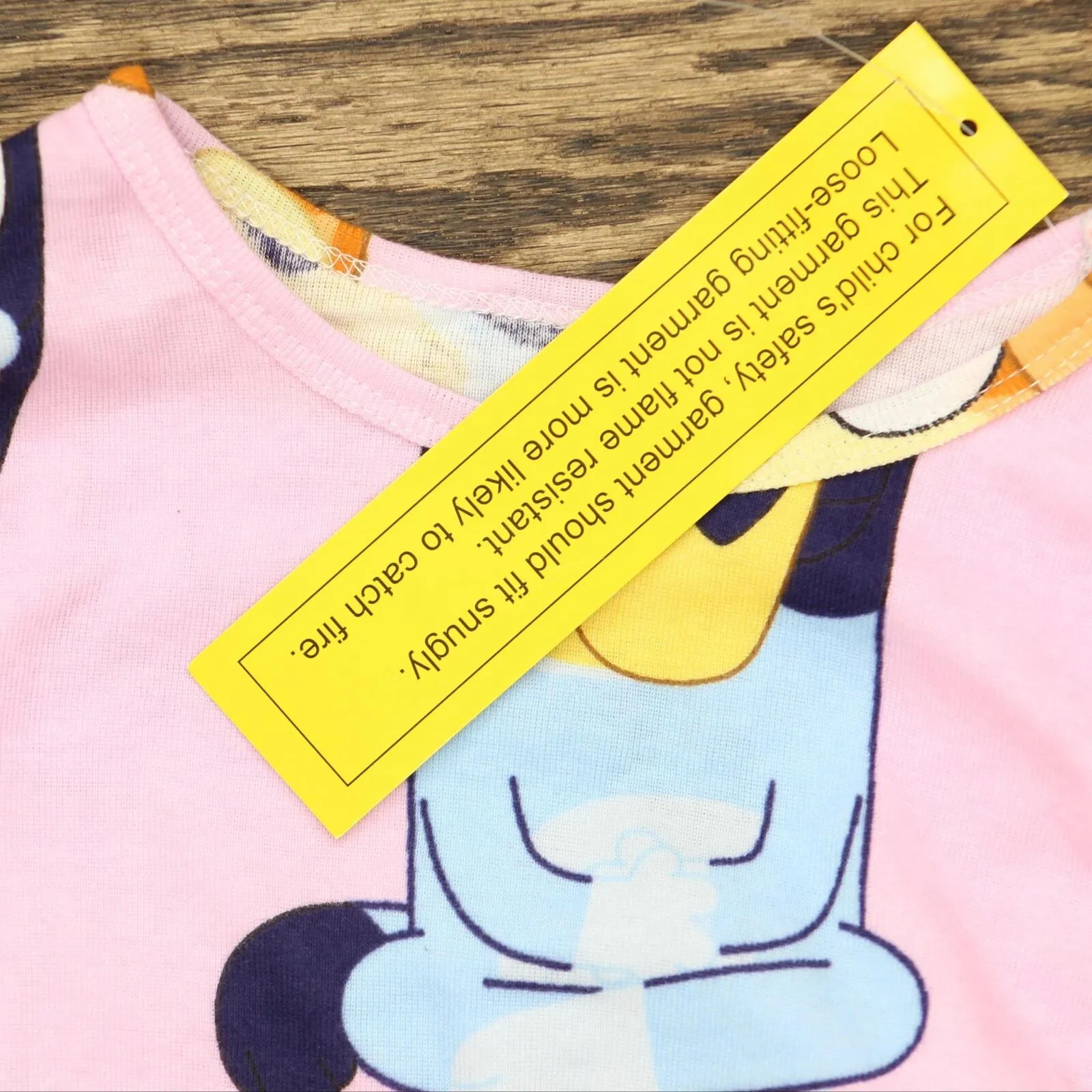 Licensed Character Girls Bluey Long Sleeve Pajama Top QF071GLLKL Pink 6
