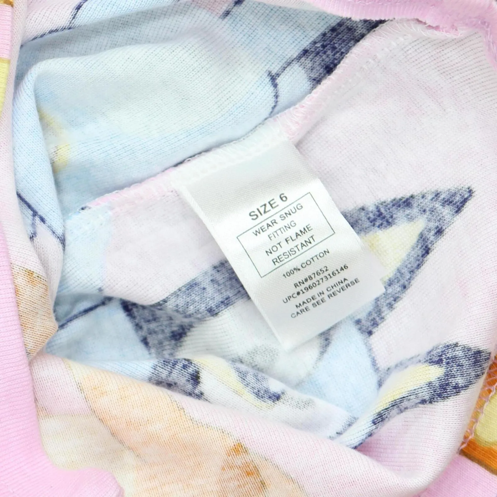 Licensed Character Girls Bluey Long Sleeve Pajama Top QF071GLLKL Pink 6