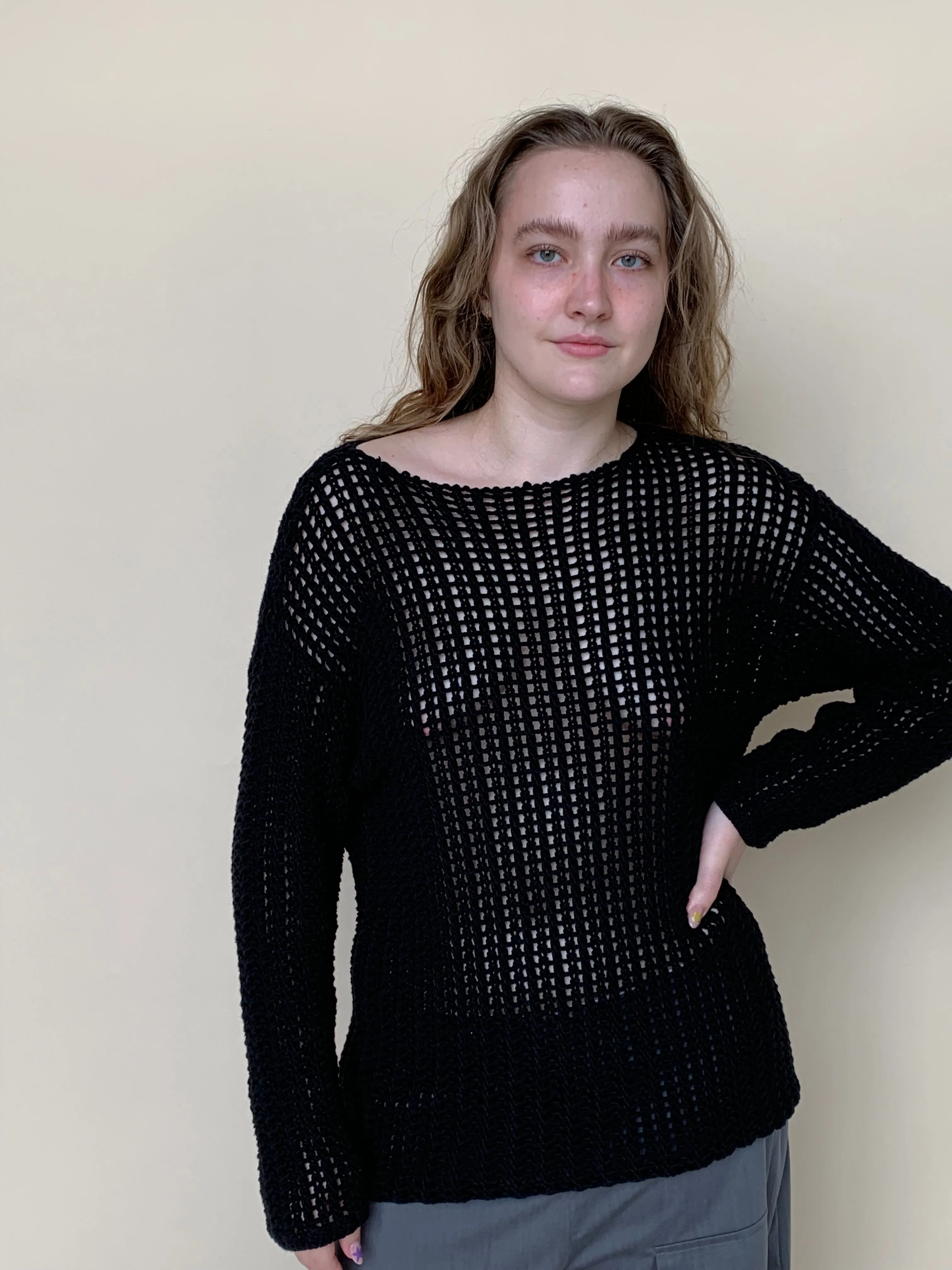 Loose knit sweater