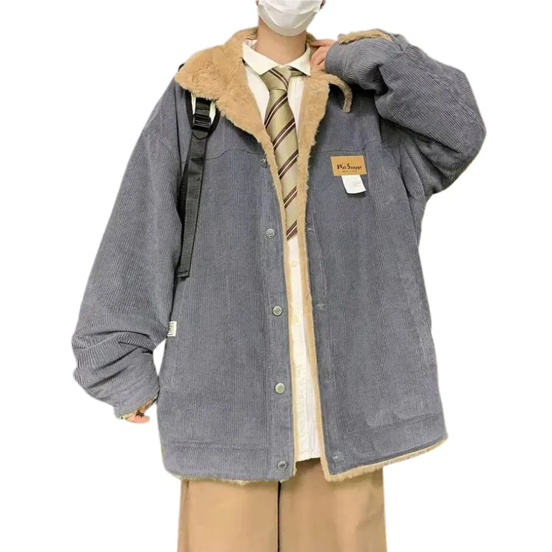 Loose Pure Lamb Wool Coat
