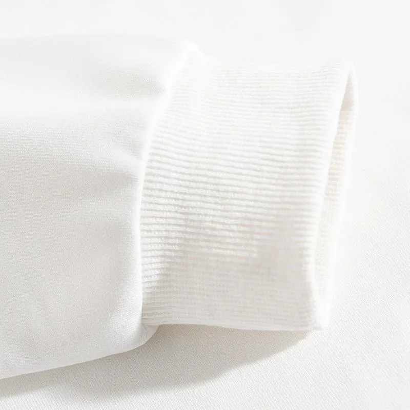 Lovely Christmas O-Neck White Sweater C