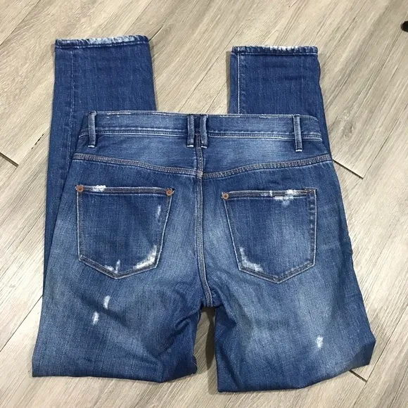 Madewell Distressed Button Fly Boyfriend Jeans