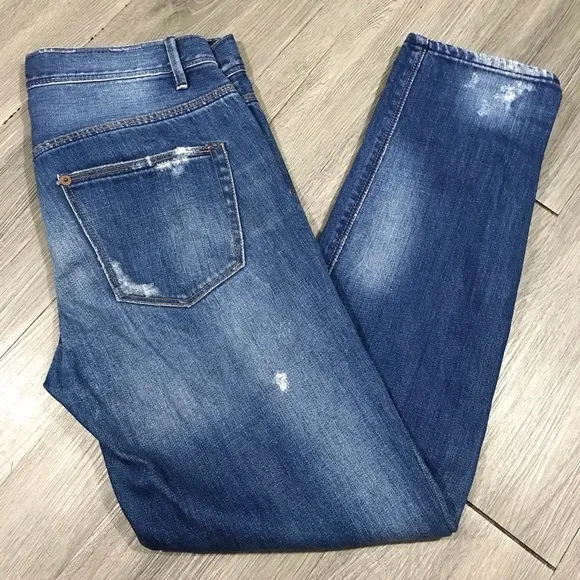 Madewell Distressed Button Fly Boyfriend Jeans