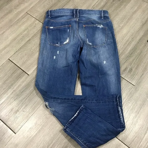 Madewell Distressed Button Fly Boyfriend Jeans