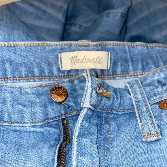 Madewell High Rise Slim Crop Boyjean Dover Wash Raw Hemmed Edition - Size 29