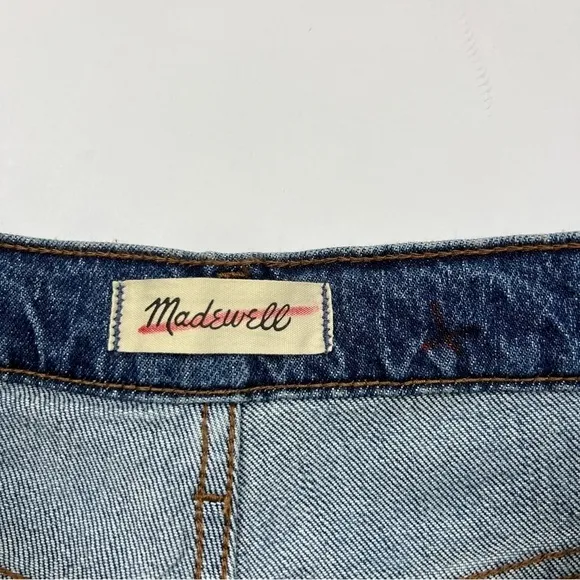 Madewell Medium Talford Wash Slouchy Mid Rise Straight Leg Slim Boyjean