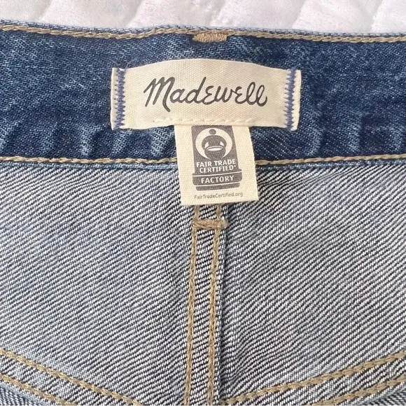 Madewell Superwide Leg Jeans in Concho Wash Size 30