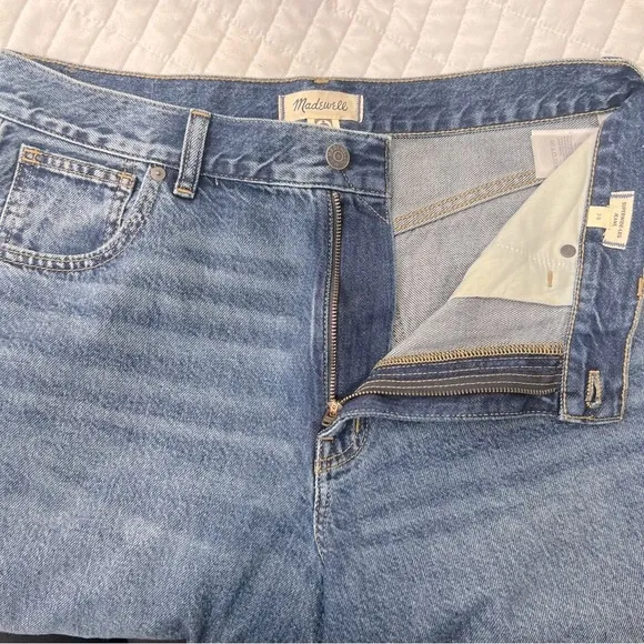 Madewell Superwide Leg Jeans in Concho Wash Size 30
