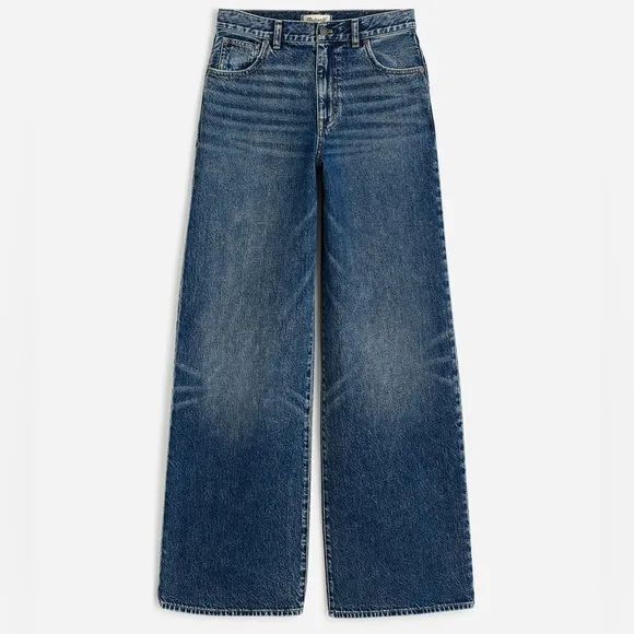 Madewell Superwide Leg Jeans in Concho Wash Size 30