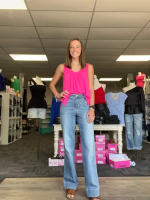 Make Them Stare Judy Blue Wide Leg Jeans