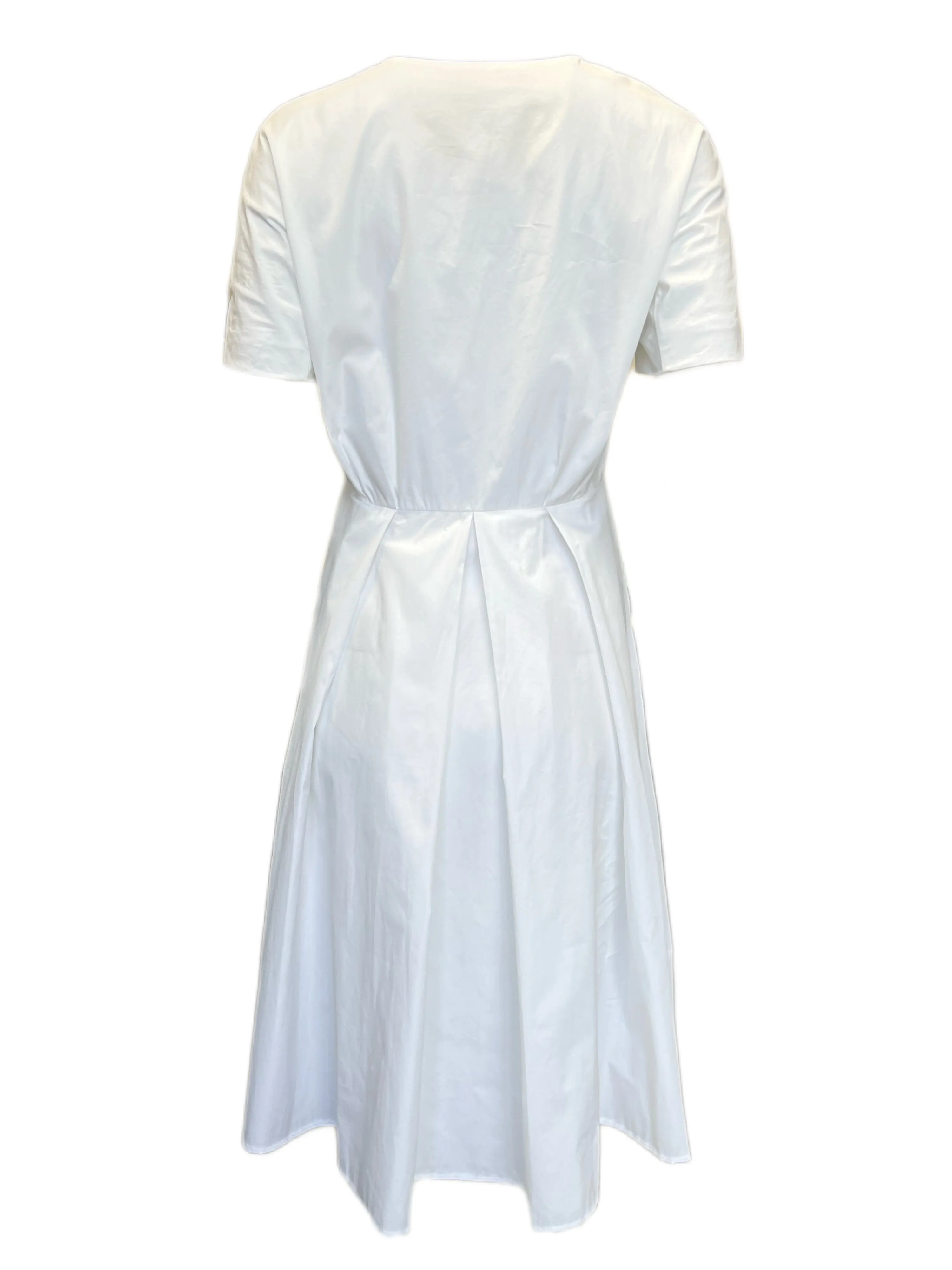 Max Mara Women's White Agre Shift Dress Size 10 NWT