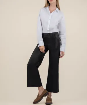 Meg Coated High Rise Wide Leg - FINAL SALE