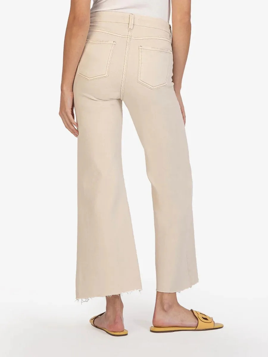 Meg High Rise Wide Leg Jean - Ecru FINAL SALE