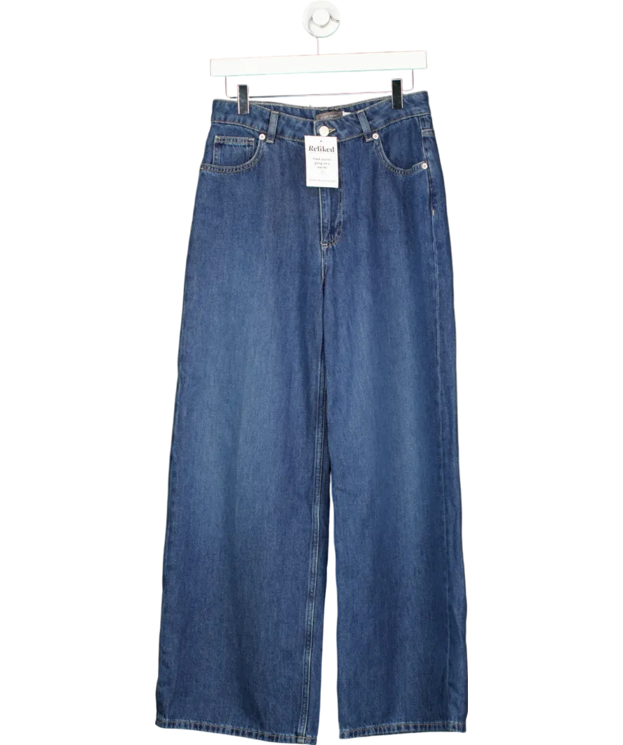 Mint Velvet Blue Wide Leg Jeans UK 10