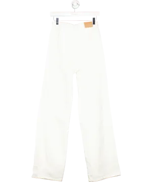 Mint Velvet Cream Workable Wide Jeans UK 8