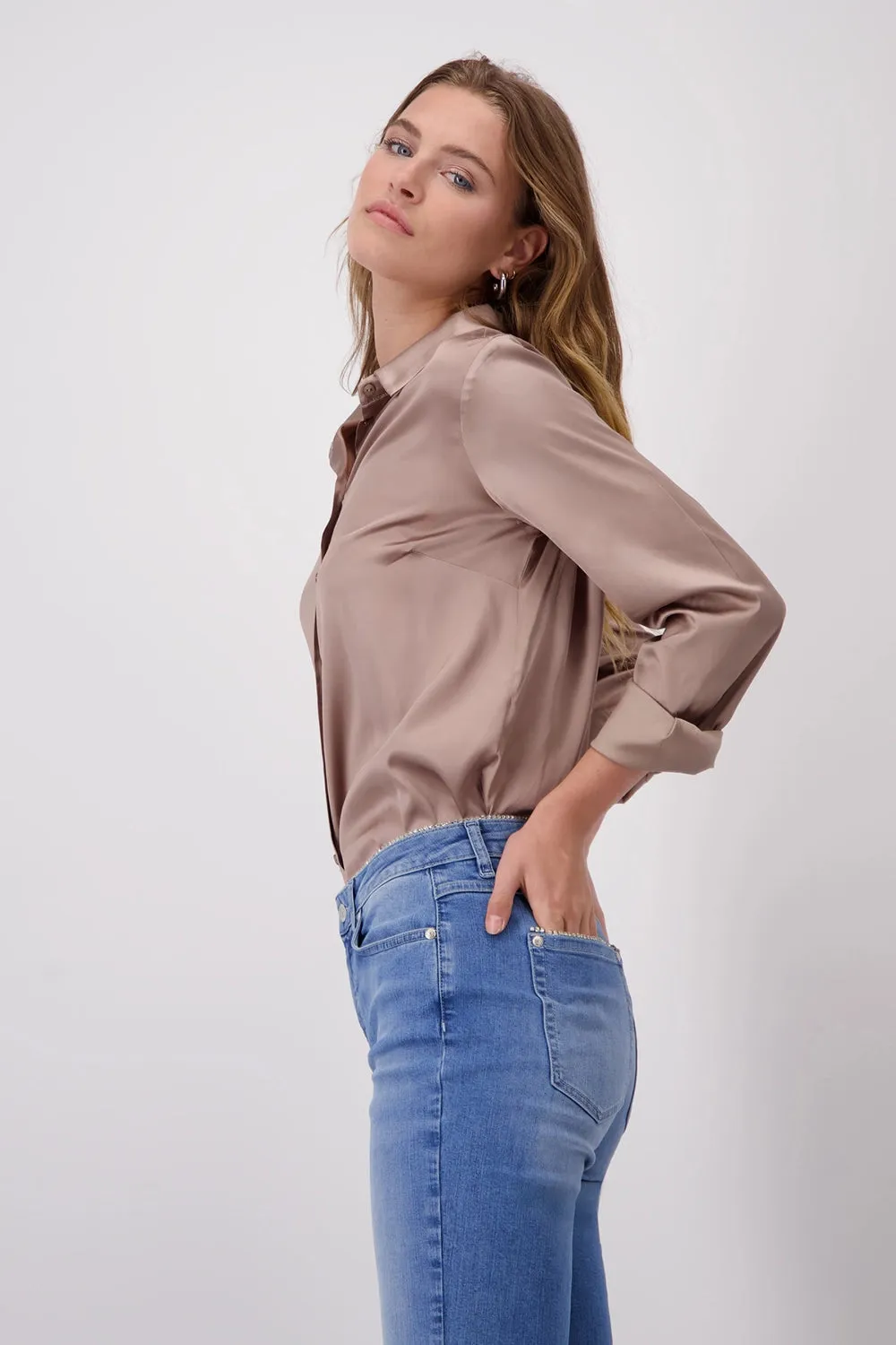 Monari Satin Blouse 808383