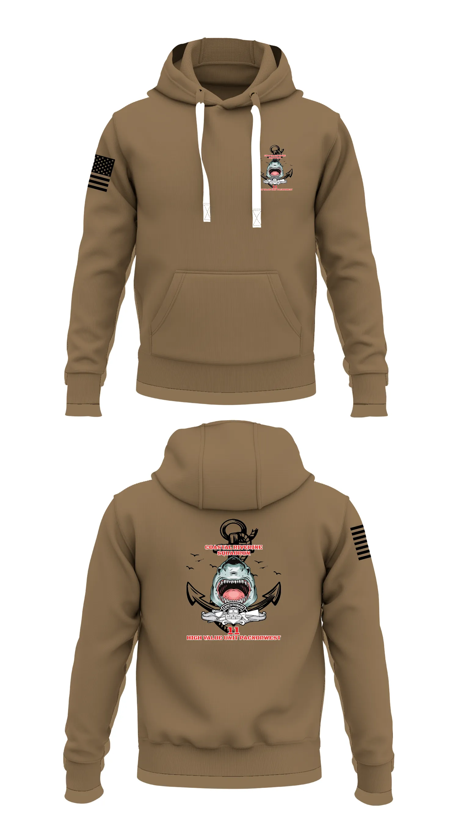 MSRON-11 HVU DET PACNORWEST Store 1  Core Men's Hooded Performance Sweatshirt - 73045634385