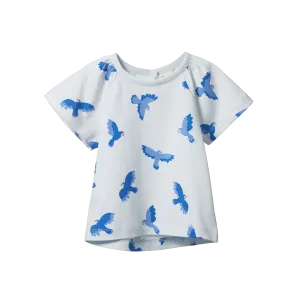 NATURE BABY FAYE TEE SONGBIRD PRINT
