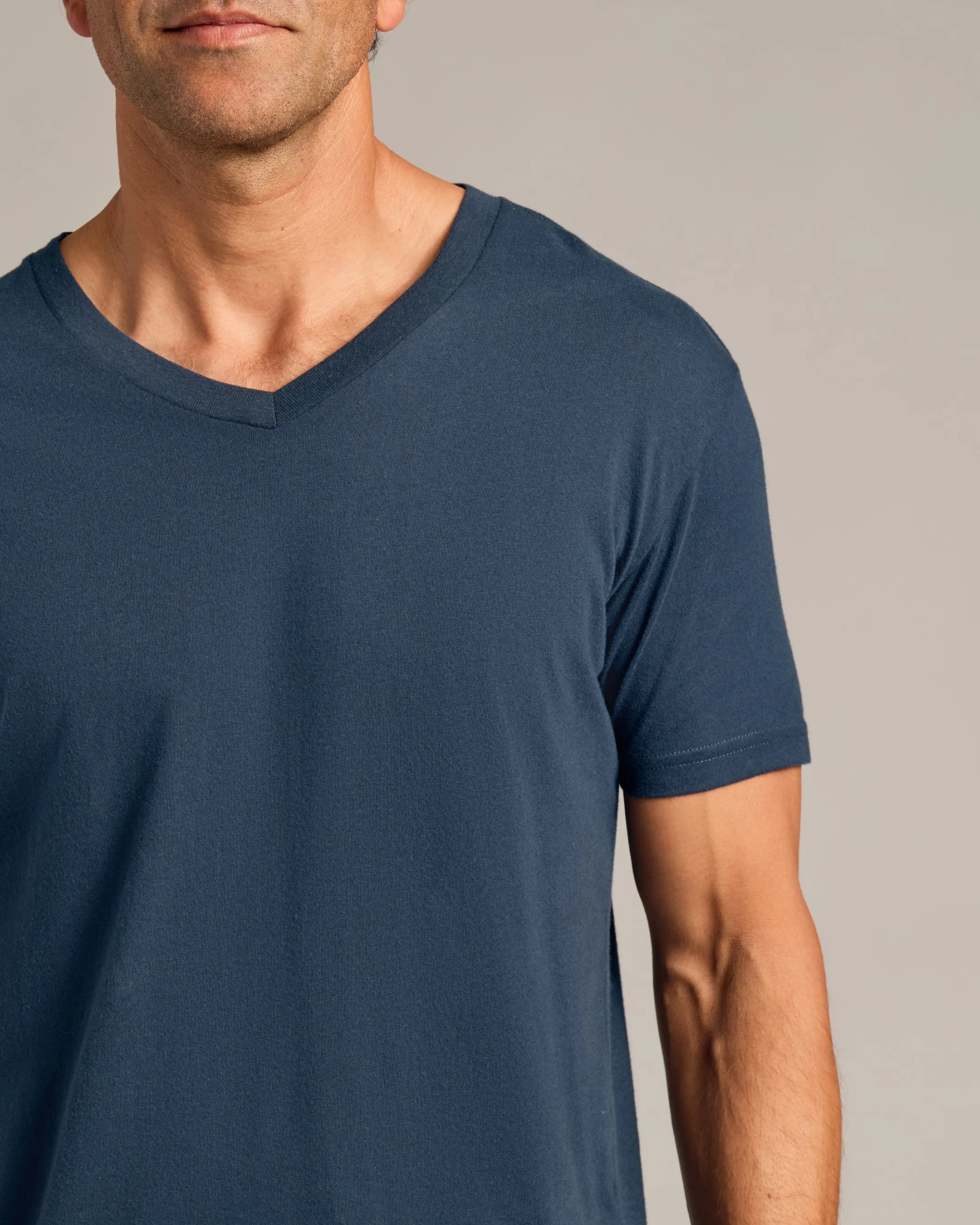 Navy V-Neck Tee