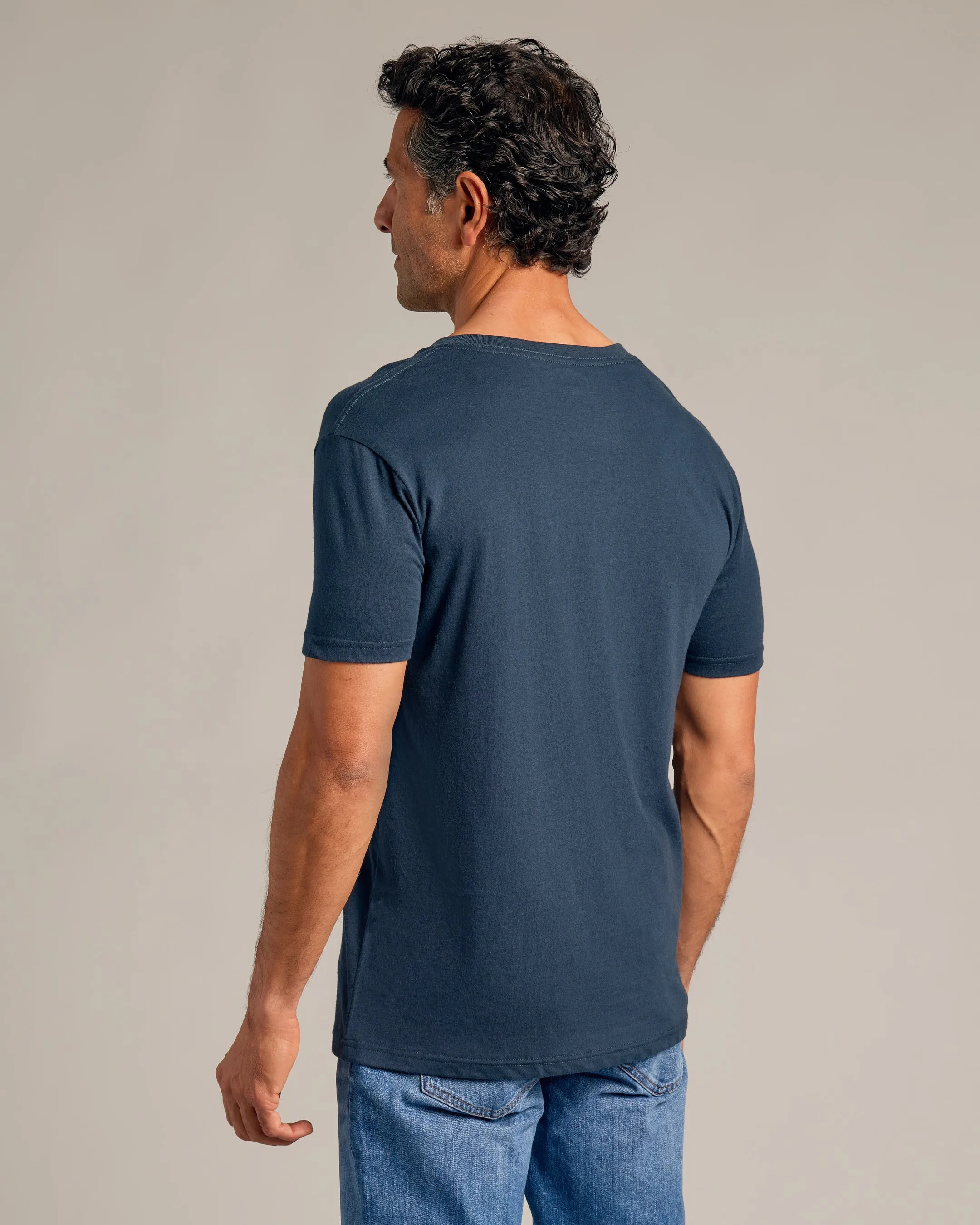 Navy V-Neck Tee