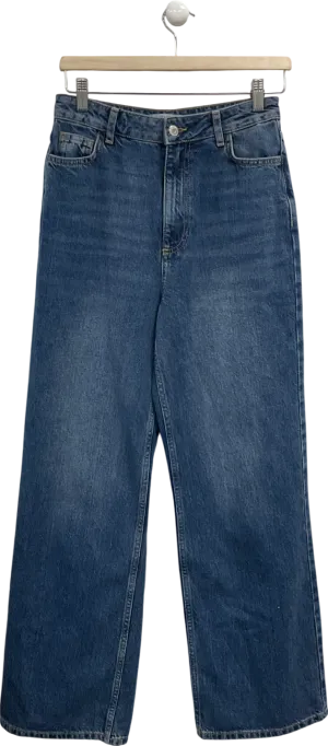 New Look Blue Adalberto High Waist Wide Leg Jeans UK 8