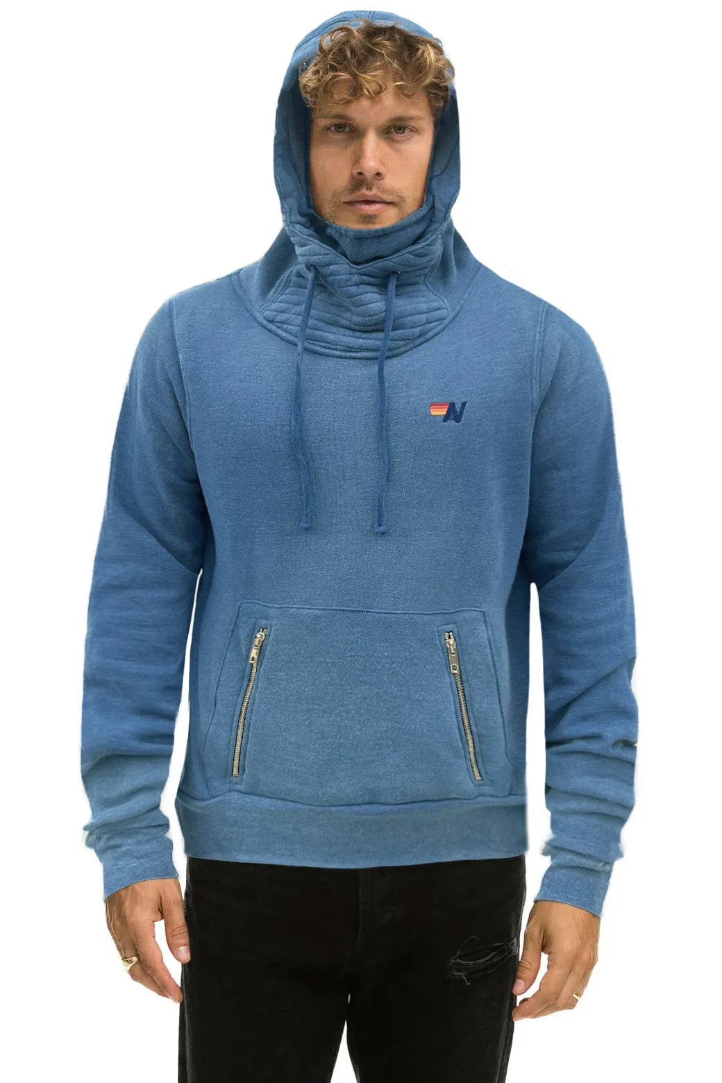 NINJA PULLOVER HOODIE - FADED WATER