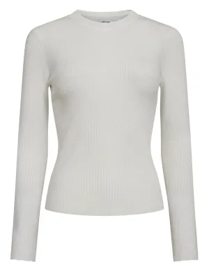 NUROA O-NECK PULLOVER  - Cloud Dancer
