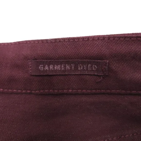 NWT Judy Blue Eva High Rise Tummy Control Burgundy Wide Leg Crop Jeans Size 7/28
