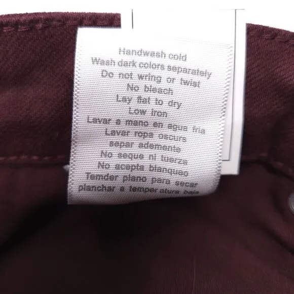 NWT Judy Blue Eva High Rise Tummy Control Burgundy Wide Leg Crop Jeans Size 7/28
