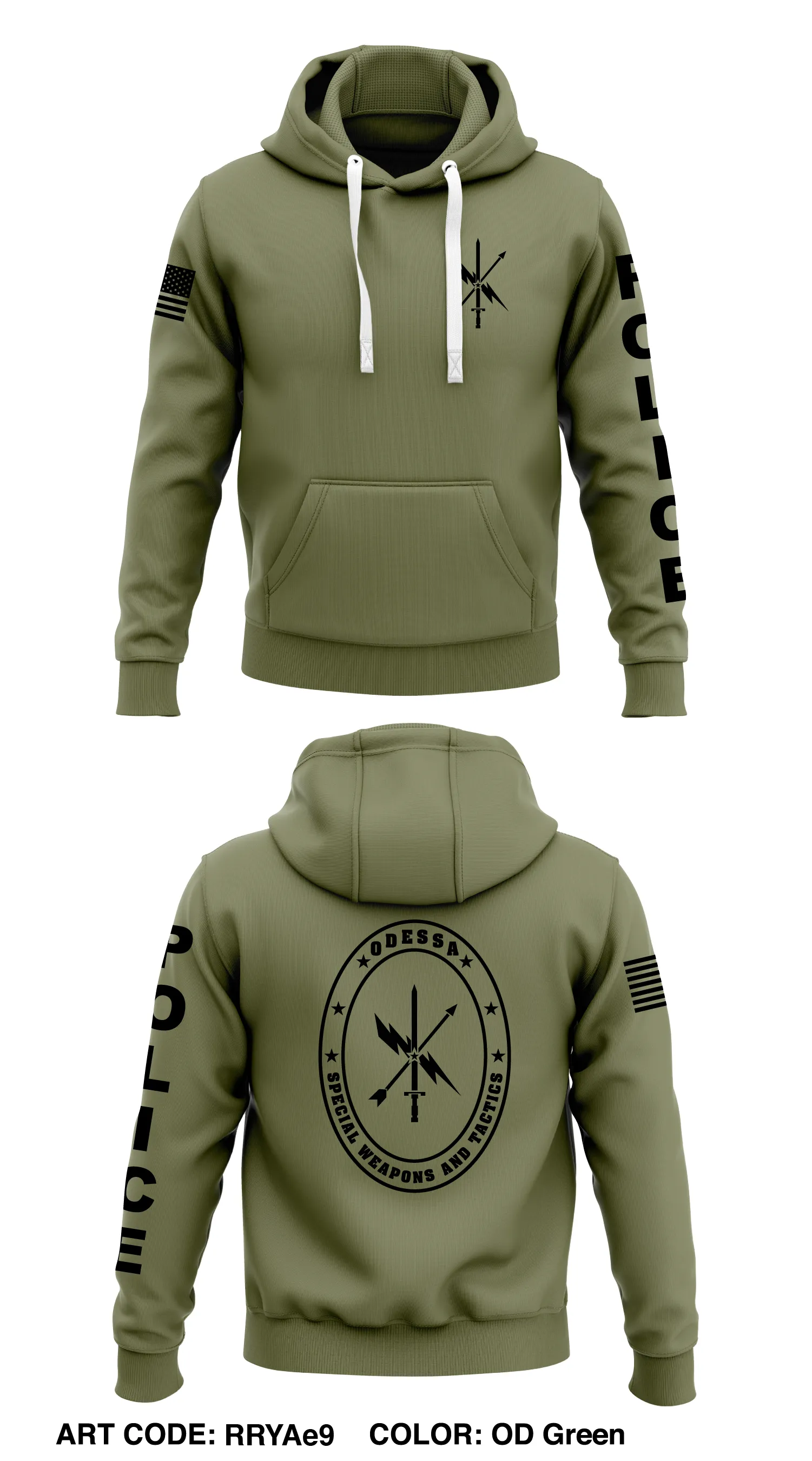 ODESSA POLICE SWAT Store 1  Core Men's Hooded Performance Sweatshirt - RRYAe9