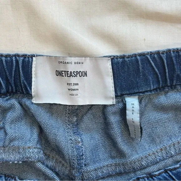 ONE TEASPOON Shabbies Relaxed Drawstring Boyfriend Jeans Size Medium