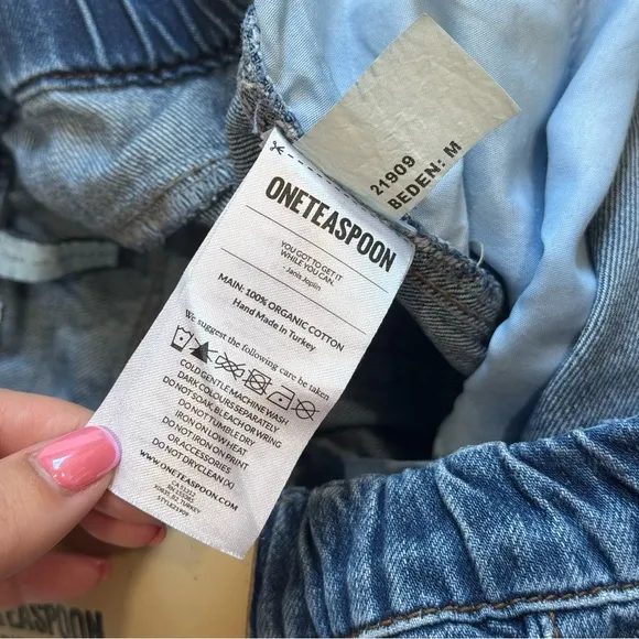 ONE TEASPOON Shabbies Relaxed Drawstring Boyfriend Jeans Size Medium