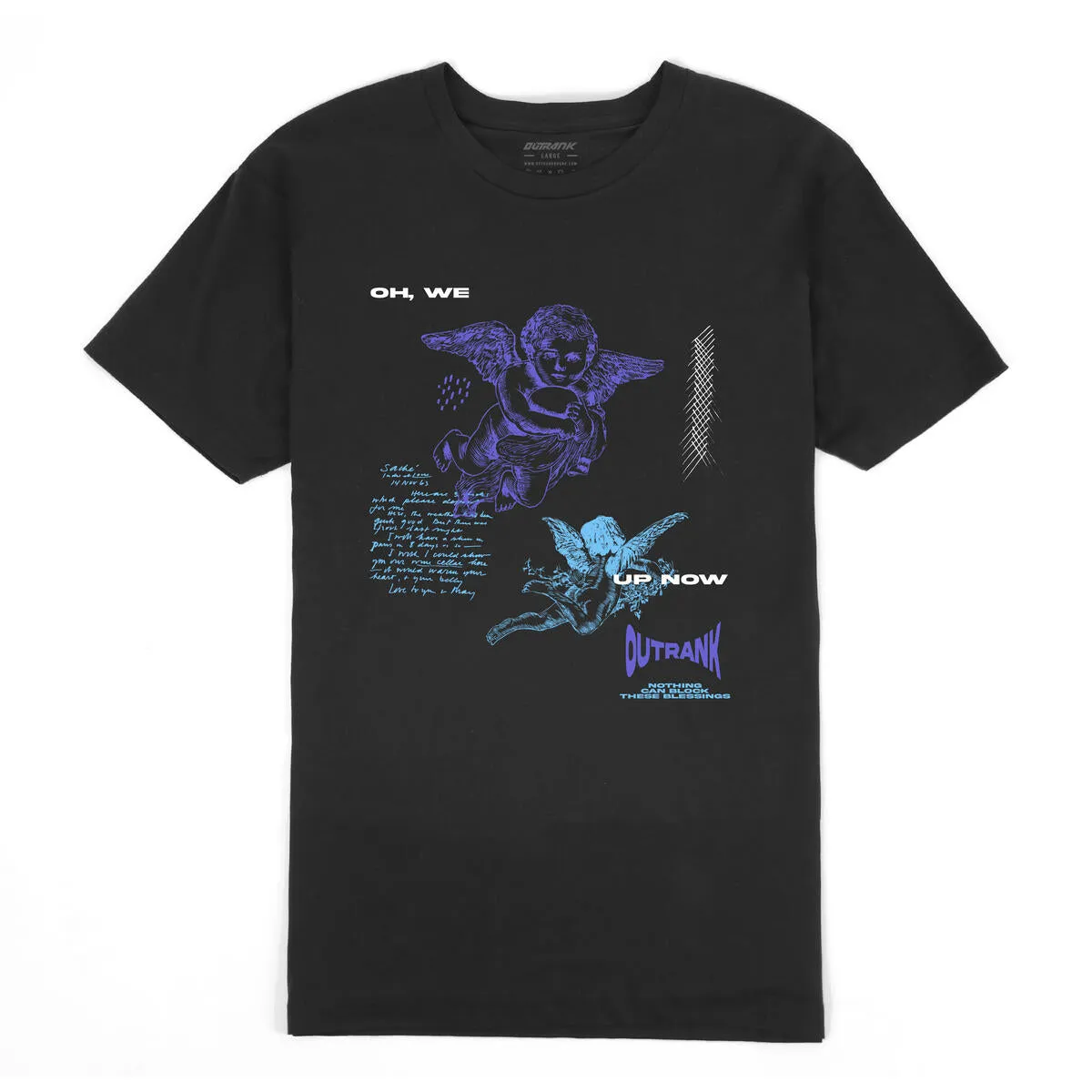 Outrank Oh We Up Now Black Tee