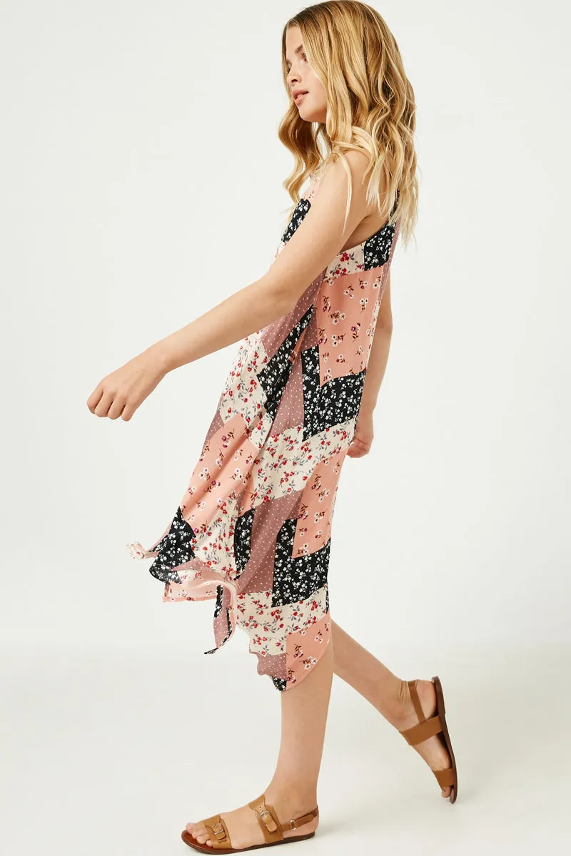 Patchwork Printed Dress