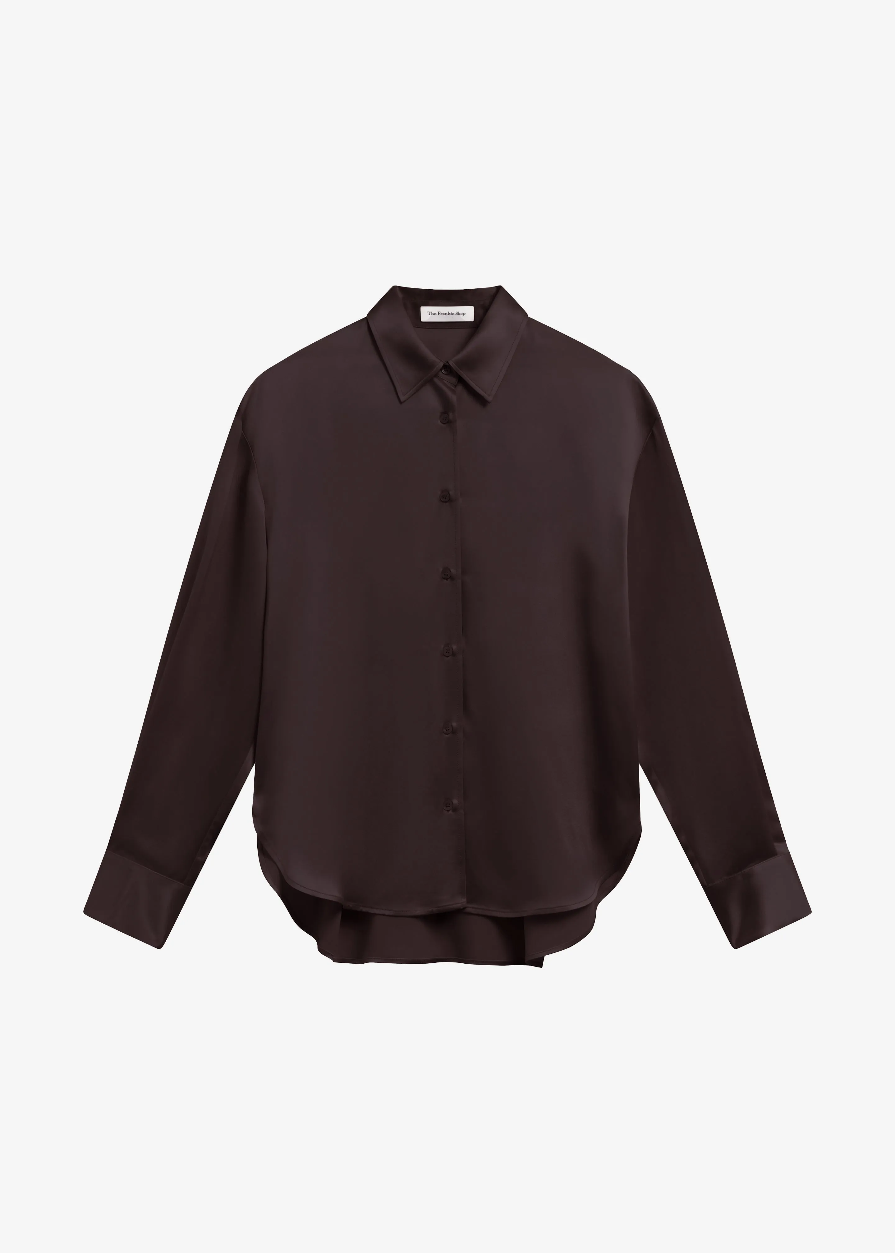 Peri Satin Shirt - Brown