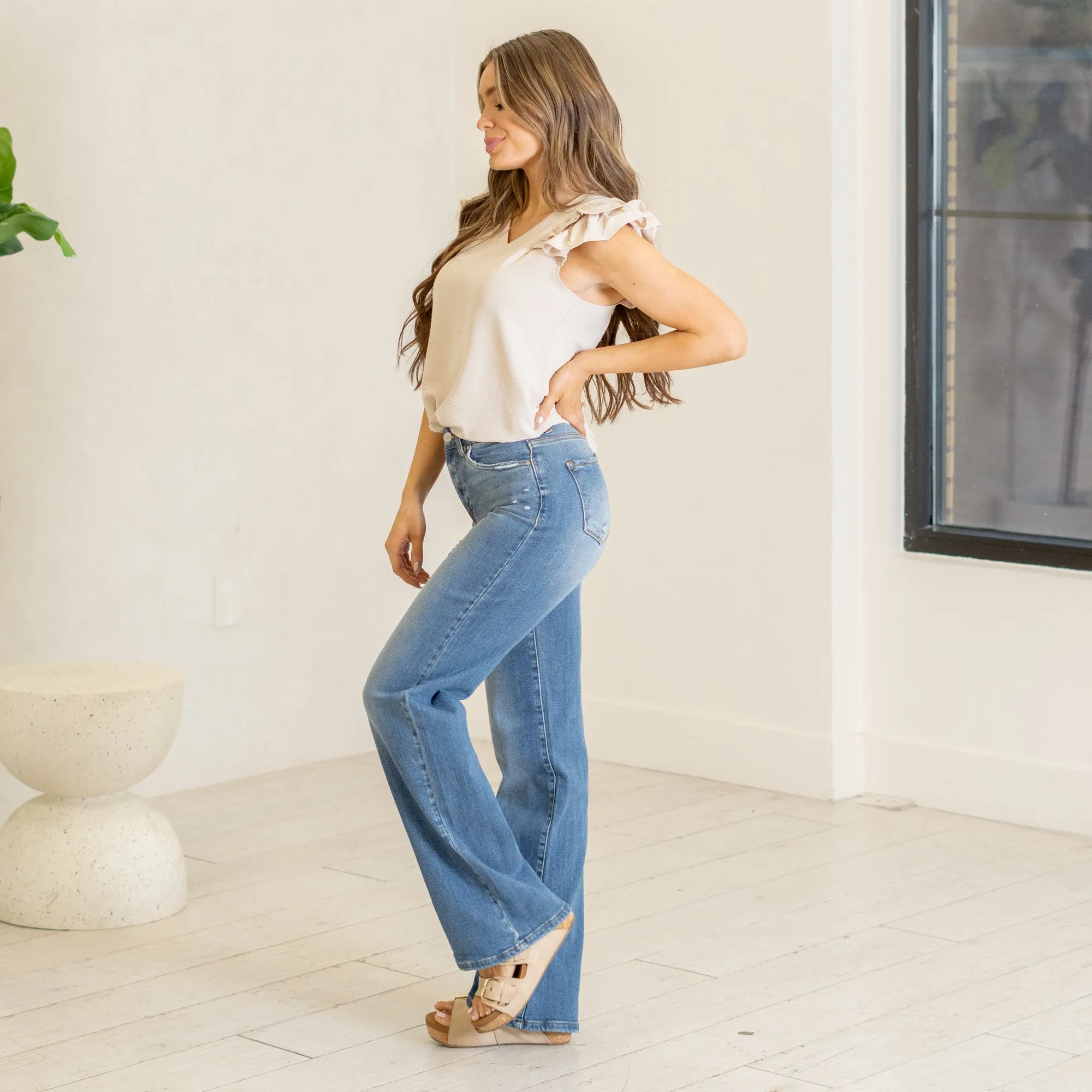 Petal Perfect High Rise Wide Leg