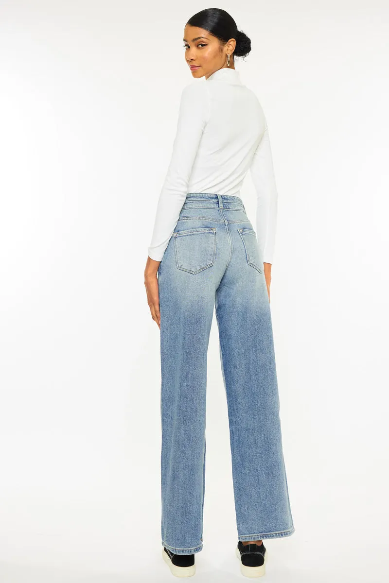 Promise High Rise Wide Leg Jeans
