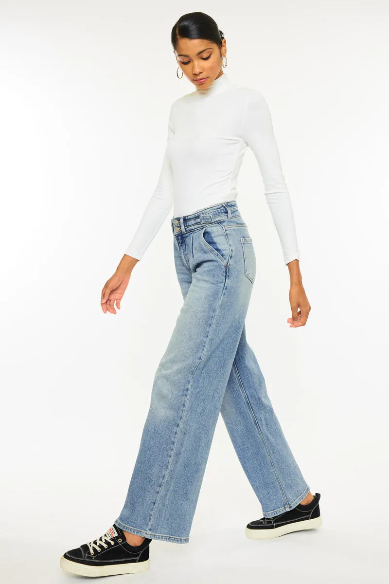 Promise High Rise Wide Leg Jeans