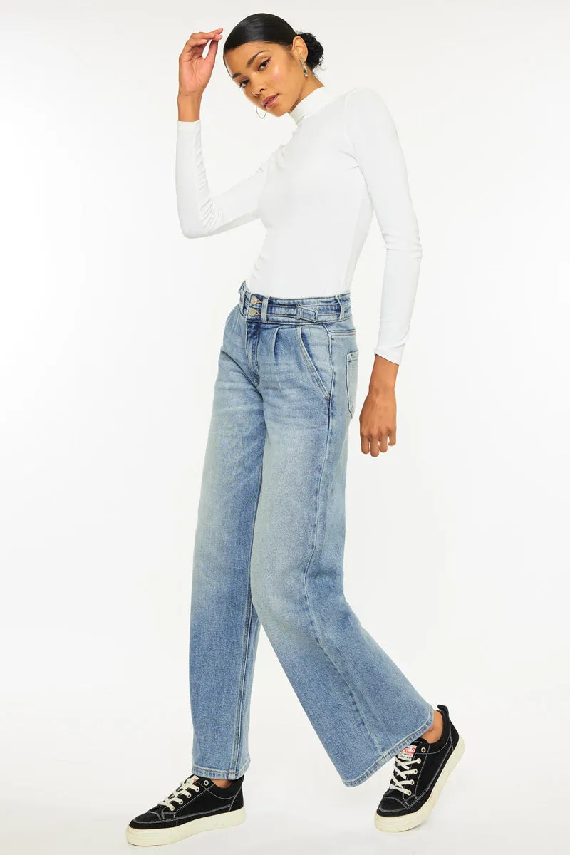 Promise High Rise Wide Leg Jeans