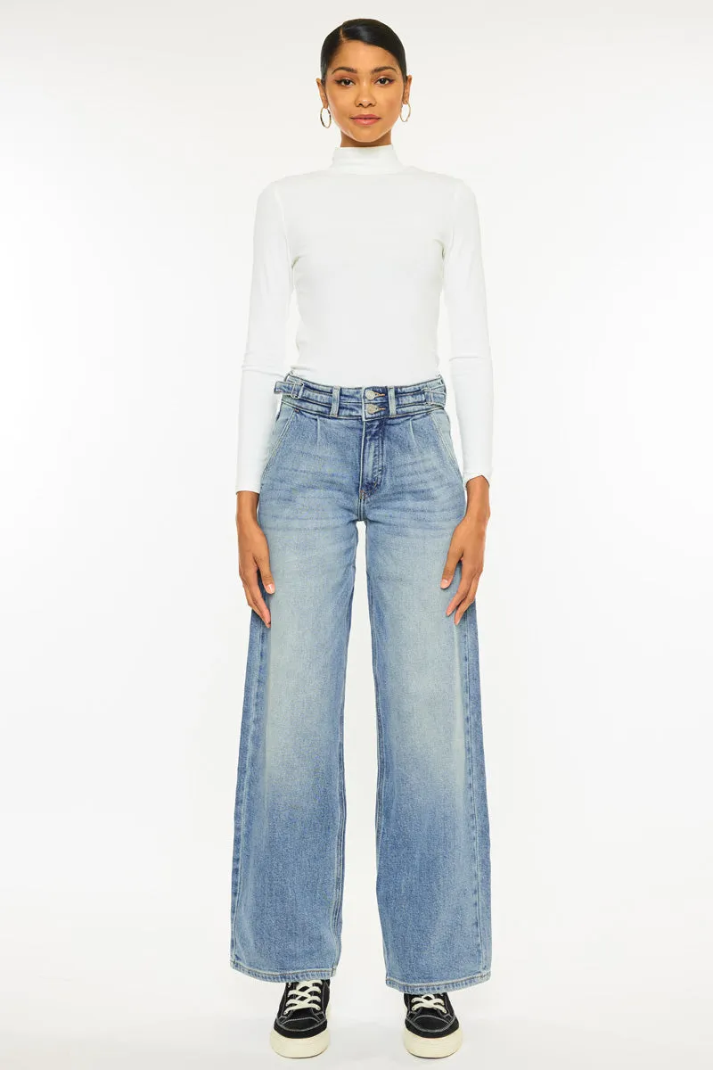 Promise High Rise Wide Leg Jeans