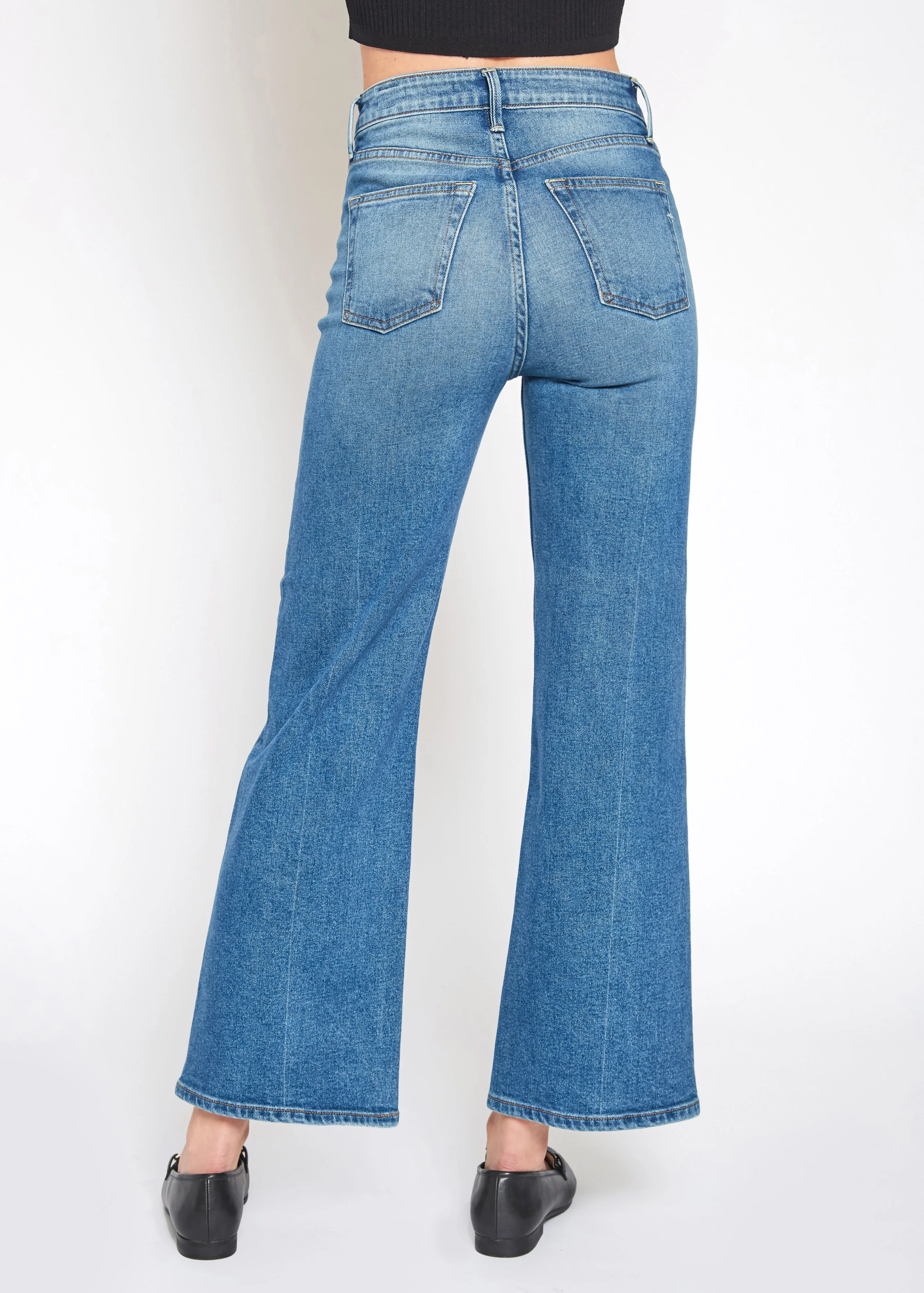 Queen High Rise Crop Wide Leg