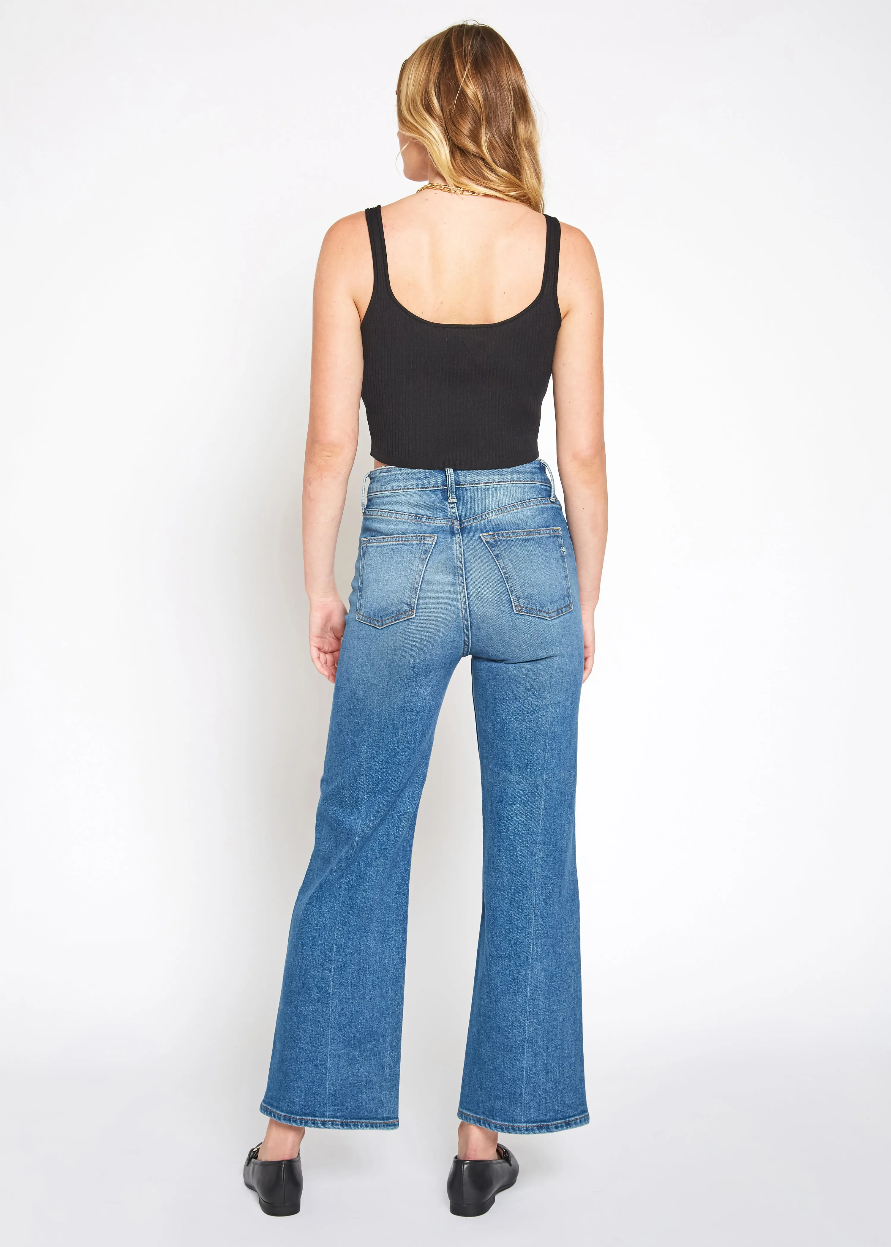 Queen High Rise Crop Wide Leg