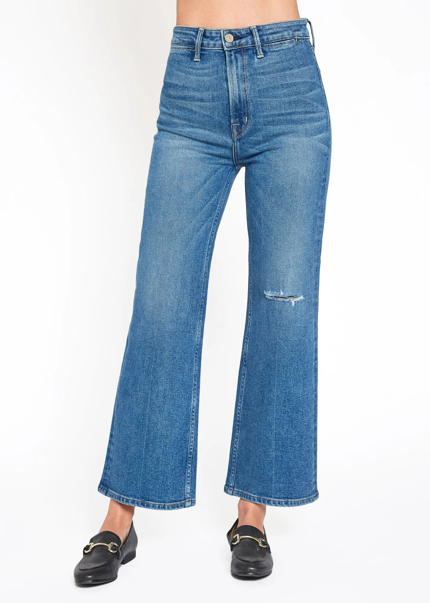 Queen High Rise Crop Wide Leg