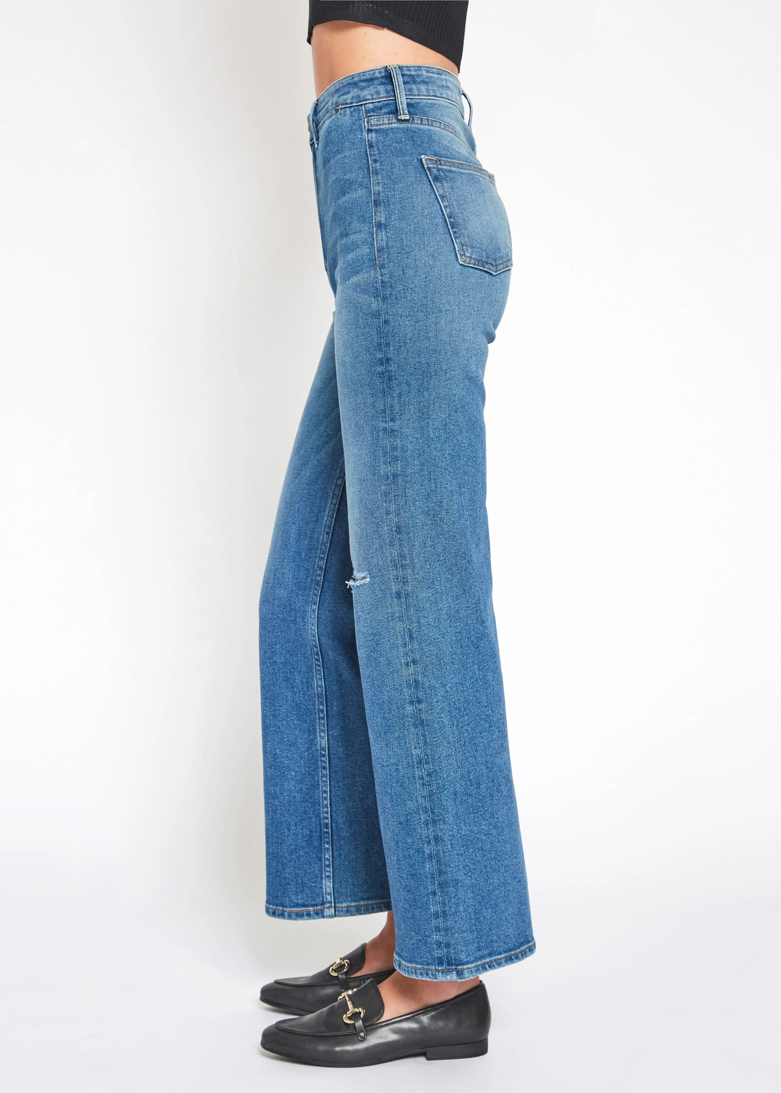 Queen High Rise Crop Wide Leg
