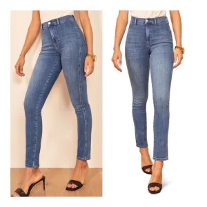 Reformation Jeans High and Skinny Jean In Darwin Size 26