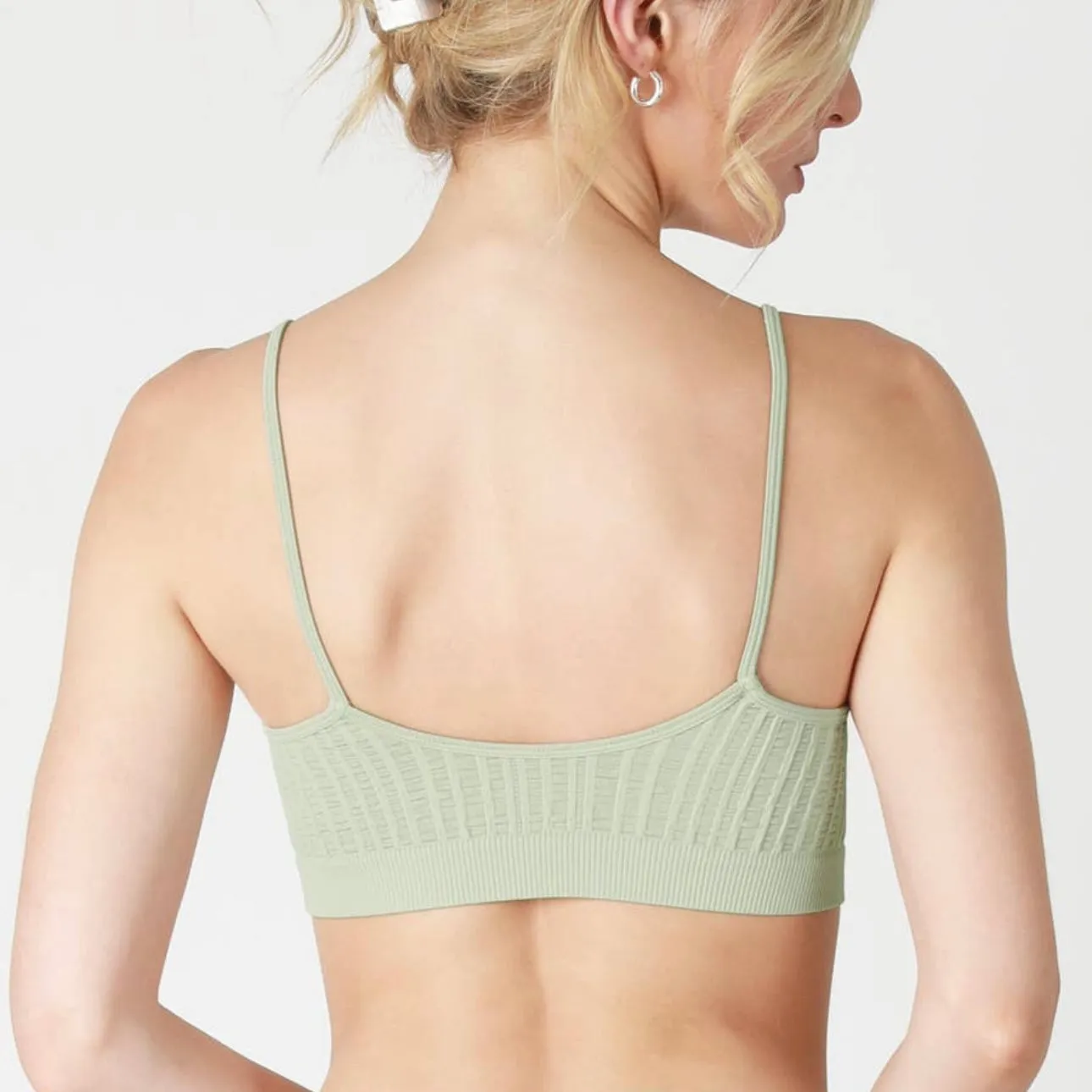 Ribbed Bralette - Velvet Sage - LAST ONE