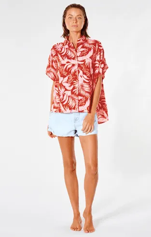 Rip Curl Sun Rays Ladies Shirt Red